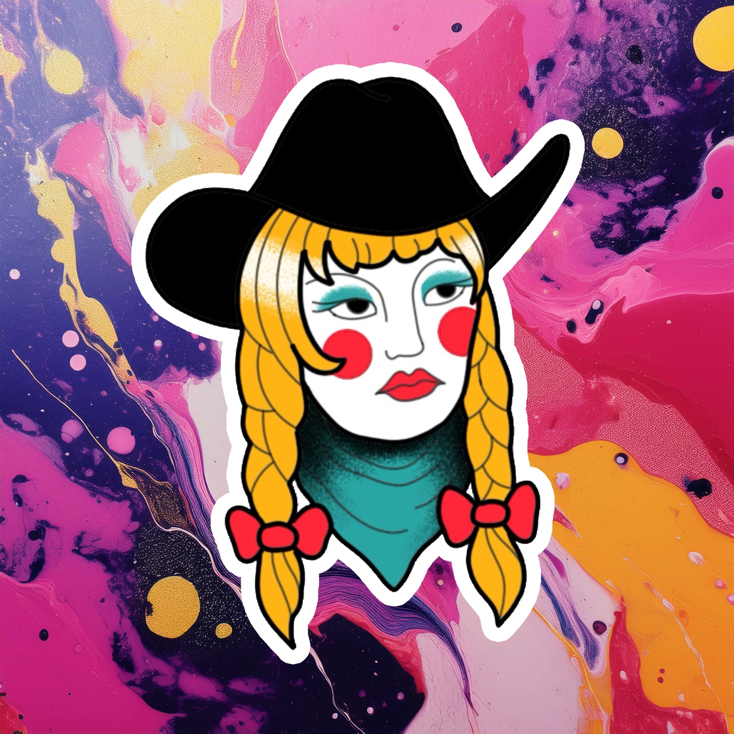 Cowgirl Sticker