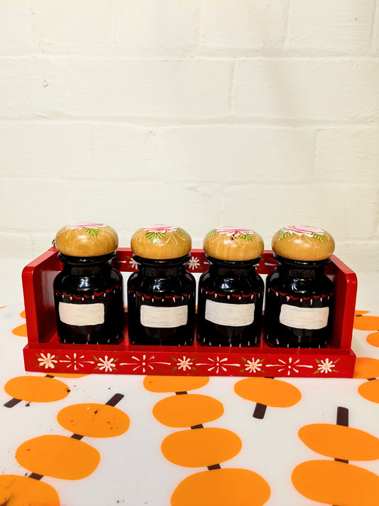 Hand Painted Spice Rack